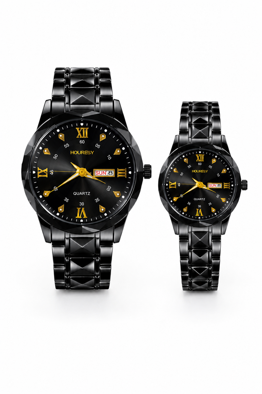 HOURSLY Luxury Couple Watch Set