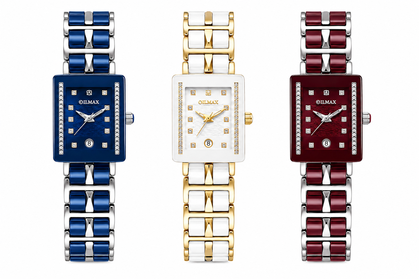 OILMAX Sapphire Blue Women's Luxury Quartz Watch
