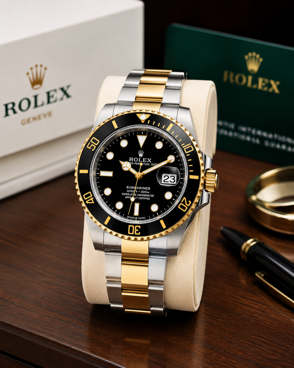 Rolex Submariner Date Two-Tone Automatic Luxury Men's Watch