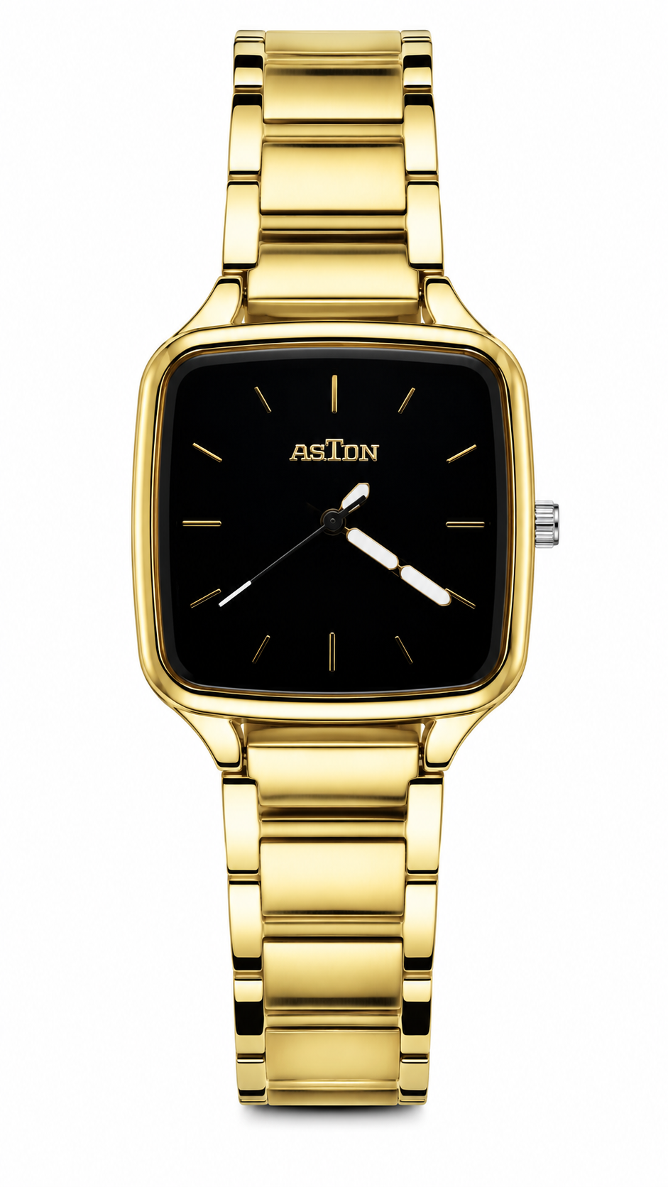 ASTON Royale Square Gold Luxury Quartz Watch for Men