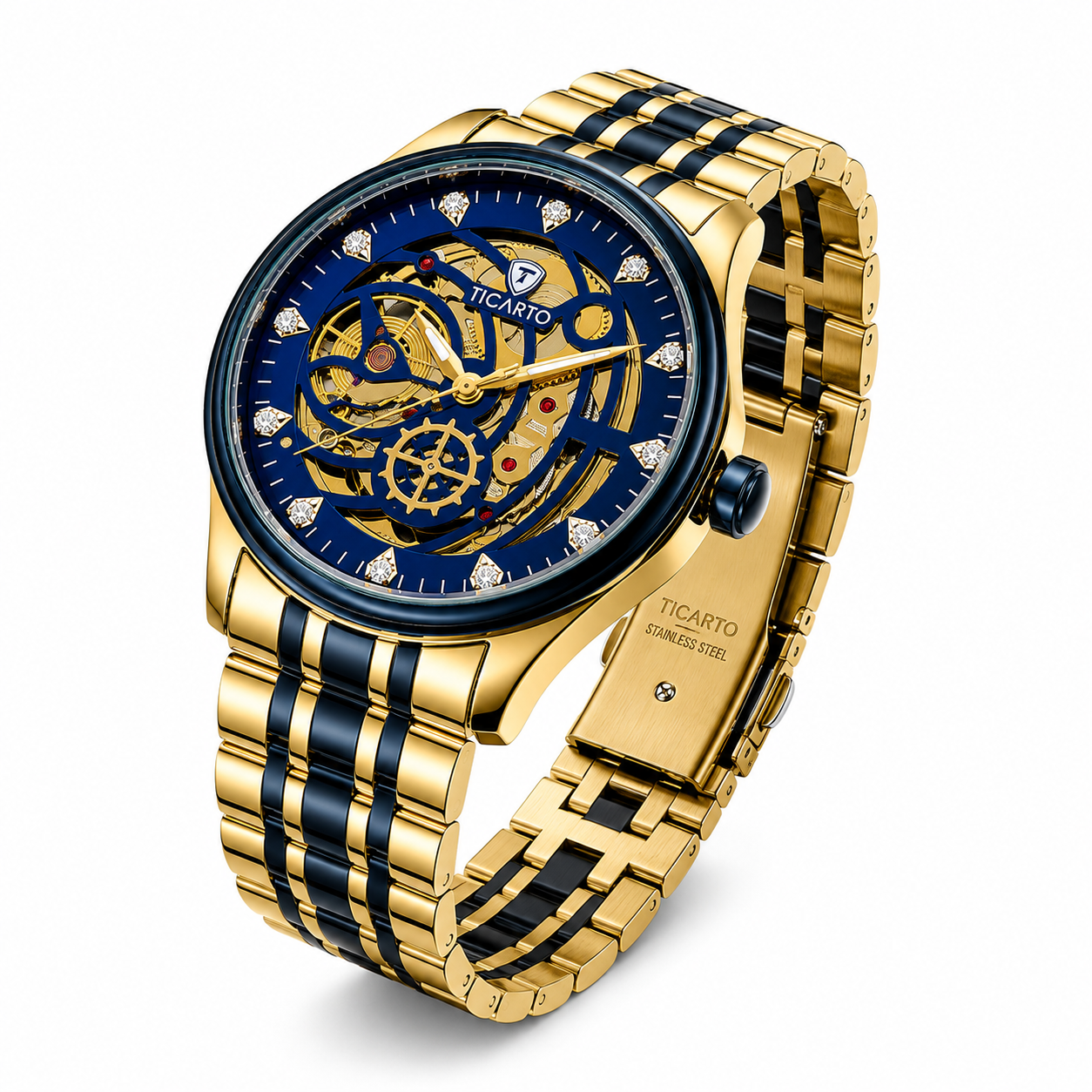 TICARTO Royal Horizon Skeleton Automatic Men's Watch