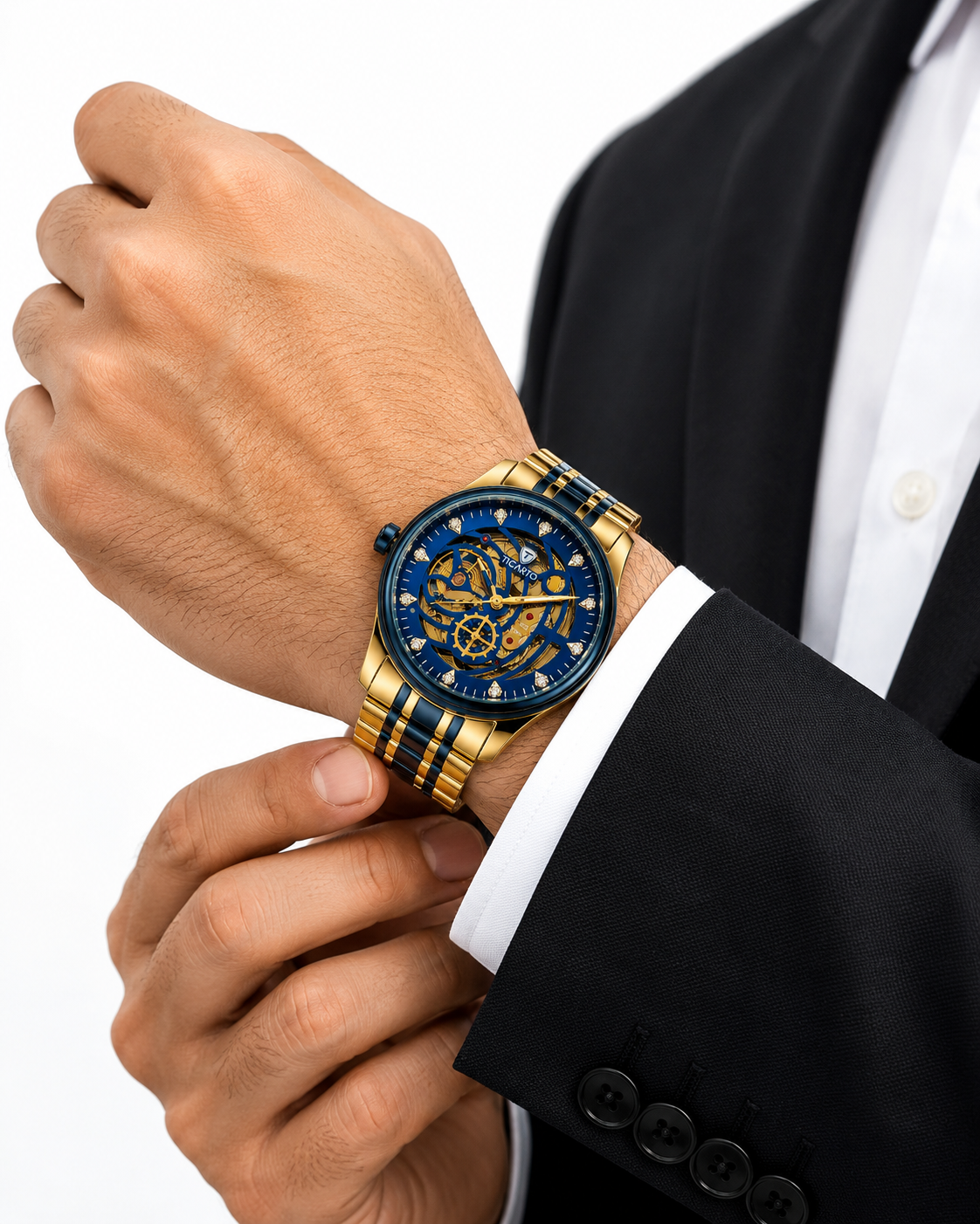 TICARTO Royal Horizon Skeleton Automatic Men's Watch
