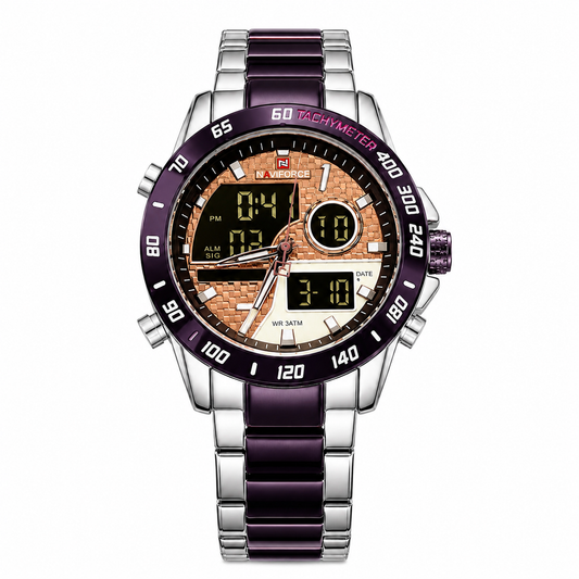 NAVIFORCE NF9197 Hybrid Analog-Digital Men's Luxury