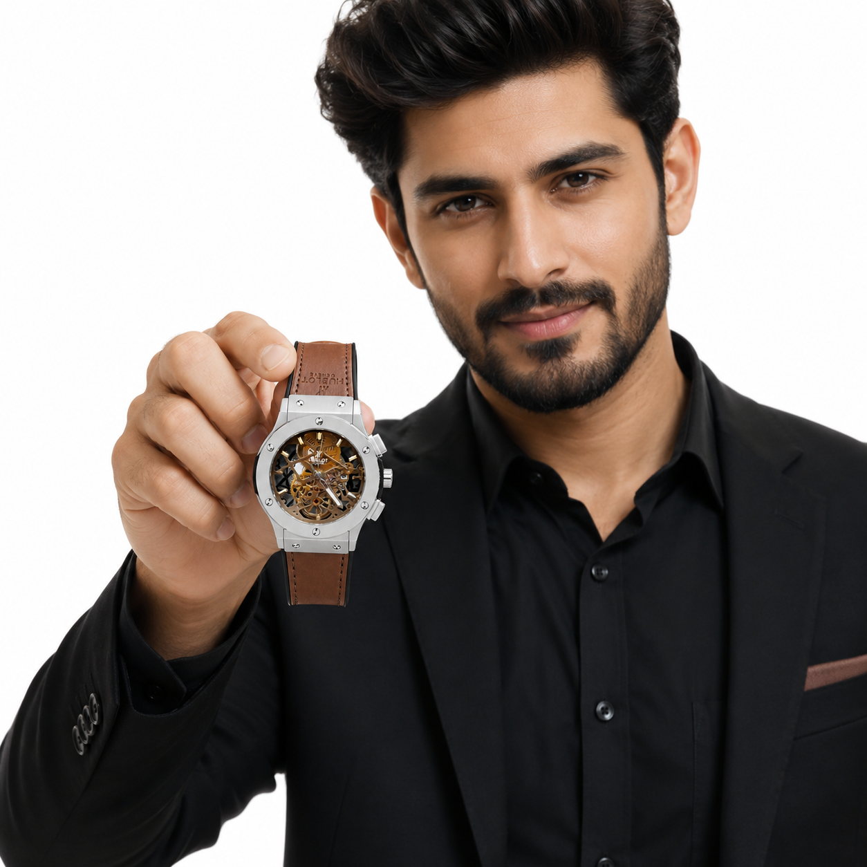 Hublot Skeleton Chronograph – Luxury Automatic Men's Watch