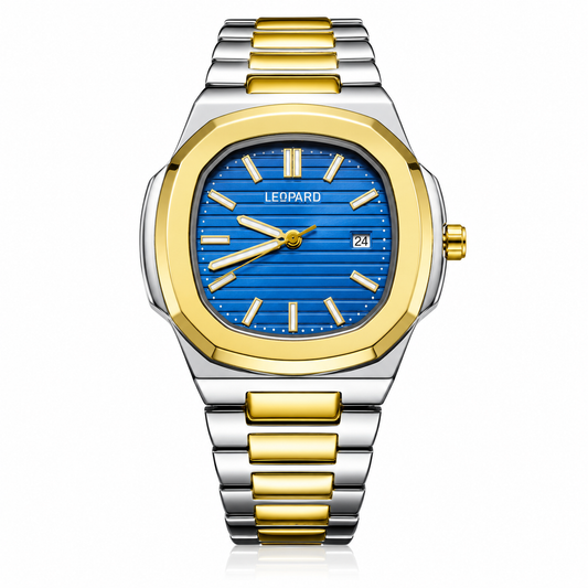 LEOPARD Royal Blue Prestige Two-Tone Quartz Watch