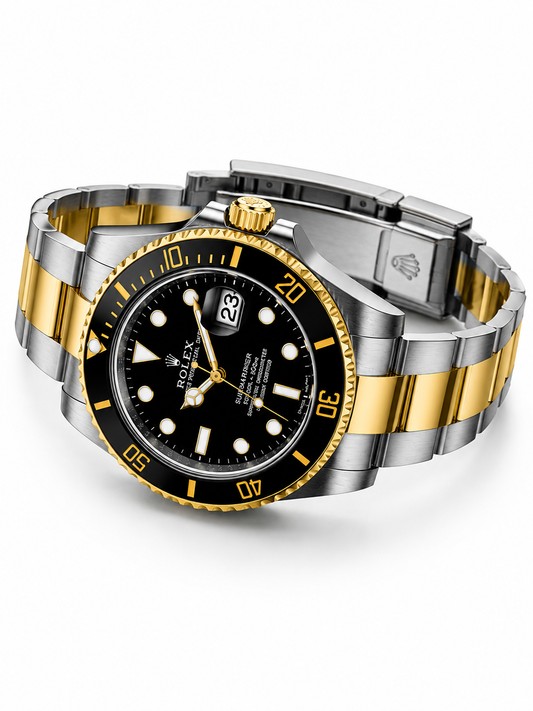 Rolex Submariner Date Two-Tone Automatic Luxury Men's Watch
