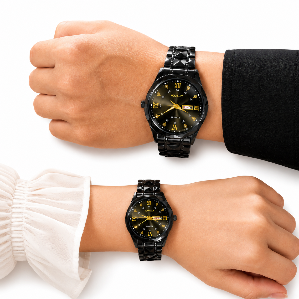 HOURSLY Luxury Couple Watch Set